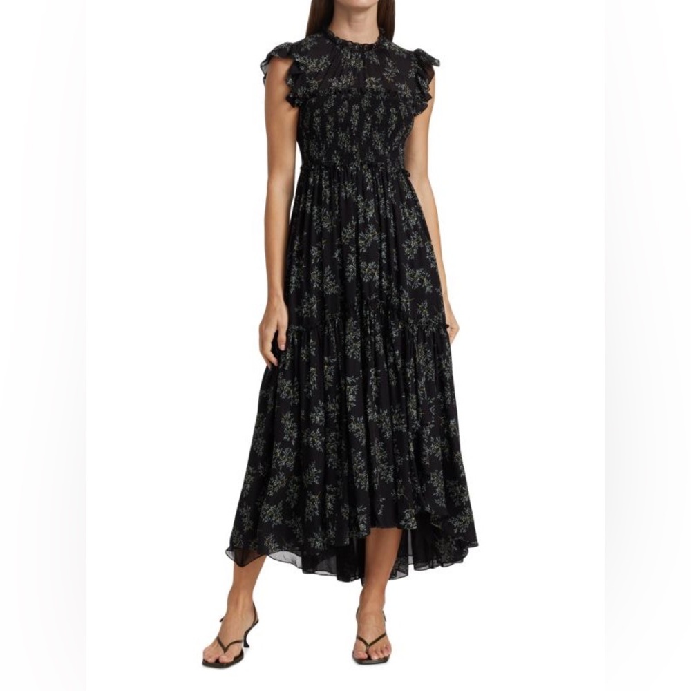 Cinq a Sept Lucile Floral Midi Dress